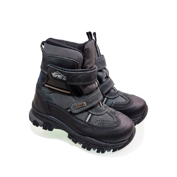 Ботинки Panda серые меховые 011.15