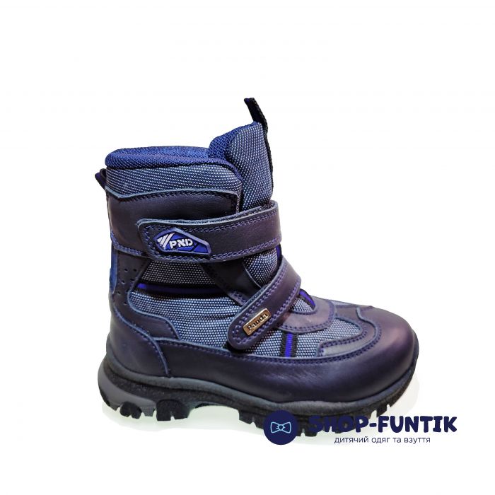 Ботинки Panda синие меховые 011.16