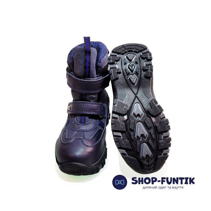 Ботинки Panda синие меховые 011.16