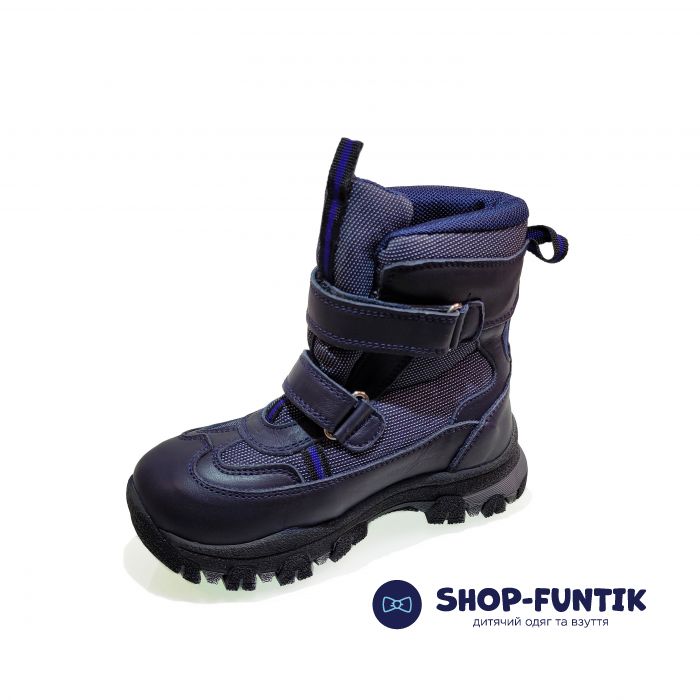 Ботинки Panda синие меховые 011.16