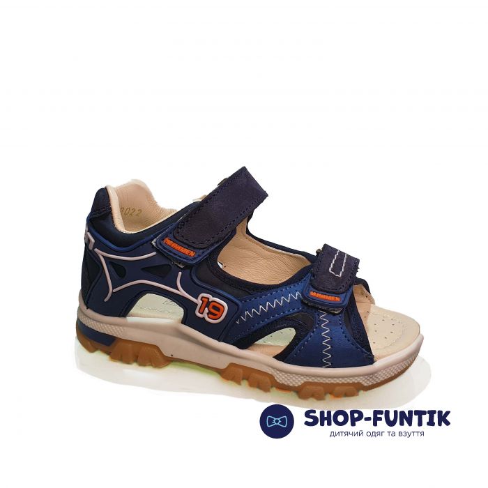 Сандалии Minimen темно-синие открытие 2322
