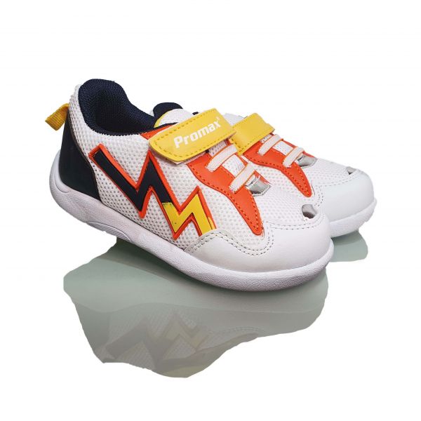Кроссовки  Promax белые с цветными вставками 1777-07
