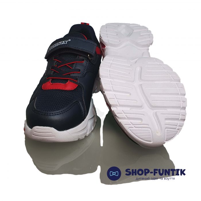Кроссовки  Promax синие с красными элементами 1764-09