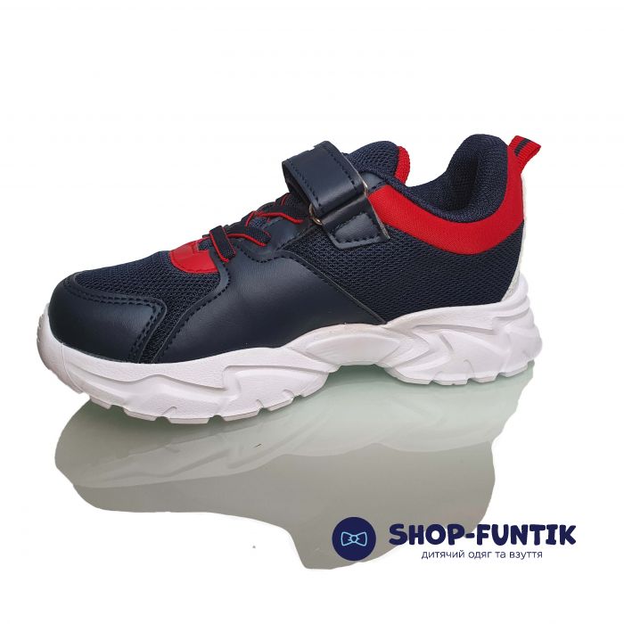 Кроссовки  Promax синие с красными элементами 1764-09