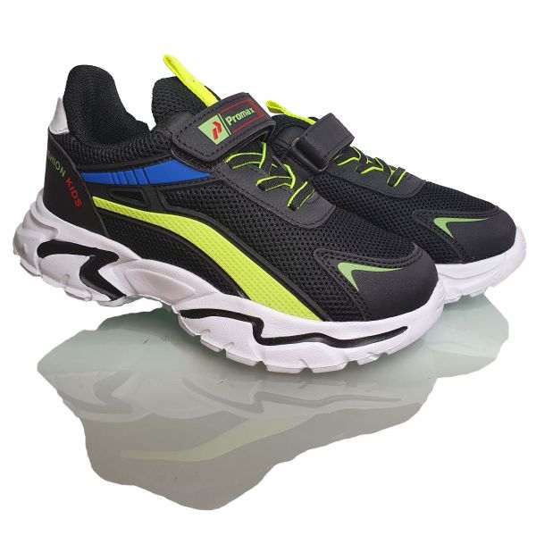 Кросівки Promax чорні зі світловідбиваючими елементами