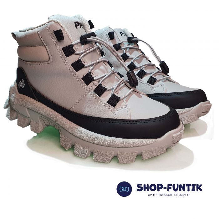 Ботинки  Promax светло-серые 1814-6