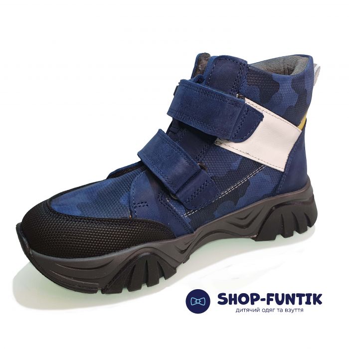 Ботинок Djoy cиние с белой полосой 105-262