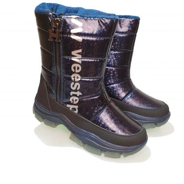 Сапоги-дутики Weestep темно-сине 8575