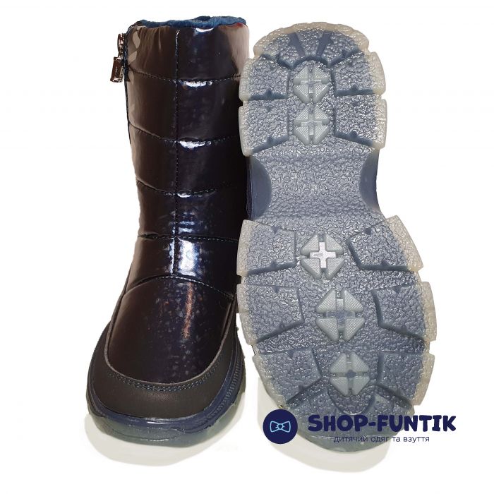 Сапоги-дутики Weestep темно-сине 8575