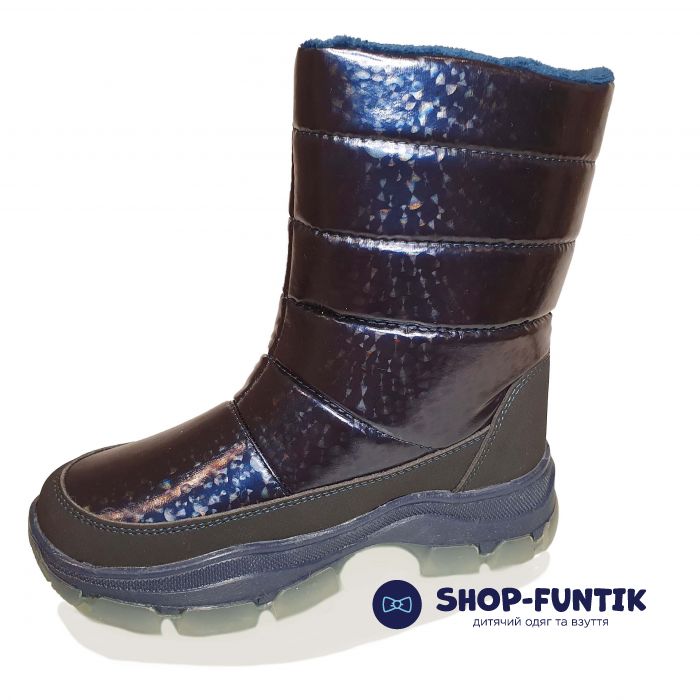 Сапоги-дутики Weestep темно-сине 8575