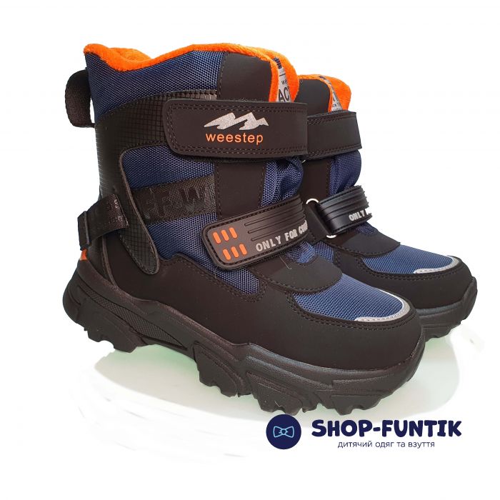 Ботинки Weestep темно-синие с черными вставками 8253