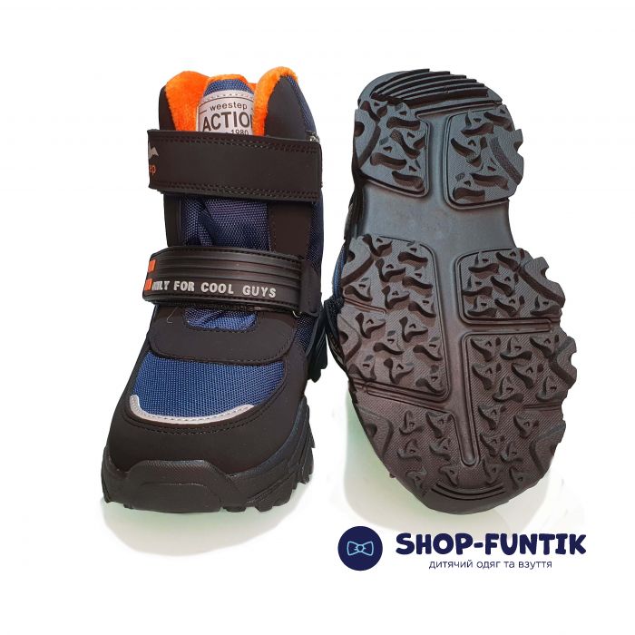 Ботинки Weestep темно-синие с черными вставками 8253