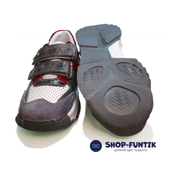 Кроссовки Panda белые с серыми вставками 013.0035 P 4