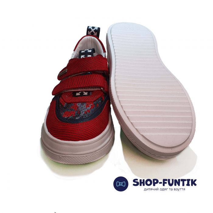 Кроссовки Panda бордовые 013.0011 P 6