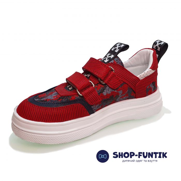 Кроссовки Panda бордовые 013.0011 P 6