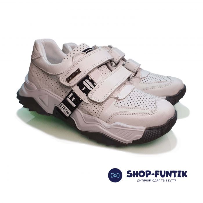 Кроссовки Panda белые с перфорацией 013.0035 F 9