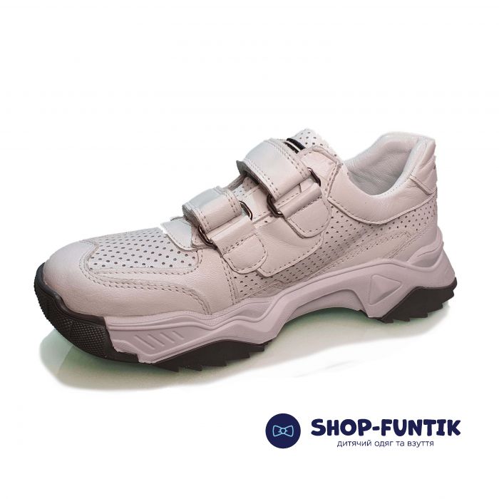 Кроссовки Panda белые с перфорацией 013.0035 F 9