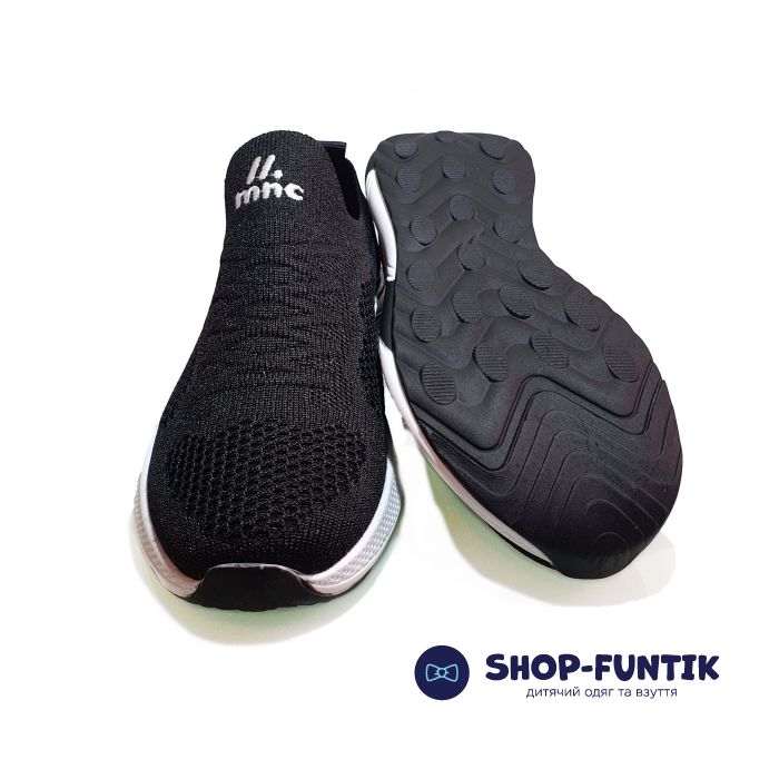 Кроссовки Minican черные текстиль 041-23-1