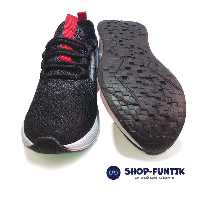 Кроссовки Minican черные сетка 507-23-2