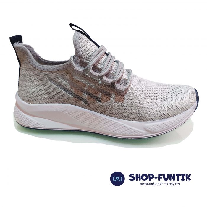 Кроссовки Minican светло-серые сетка 507-23-1