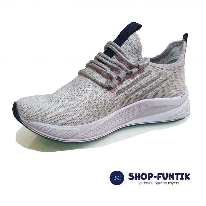Кроссовки Minican светло-серые сетка 507-23-1