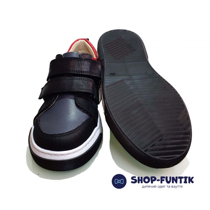 Кроссовки  Djoy синие с красными вставками 5191-114