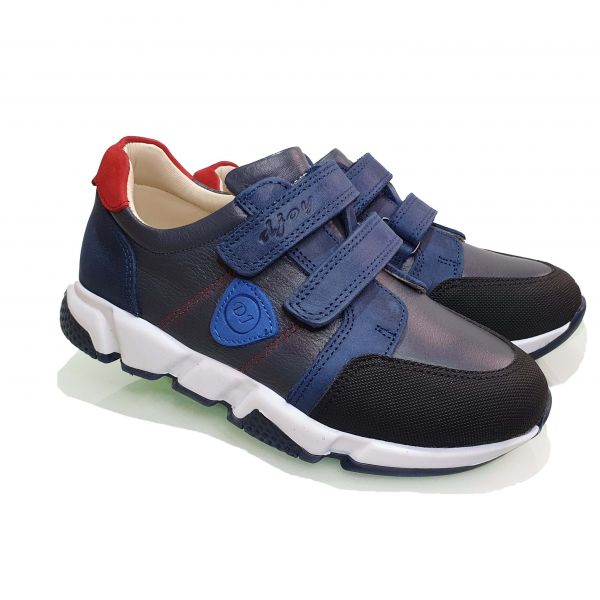 Кроссовки  Djoy синие на двух липучках 012-142