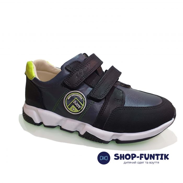 Кроссовки  Djoy синие с черными вставками 012-0078