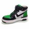 Кроссовки  Djoy зеленые с черно-бепыми вставками высокие 171--01