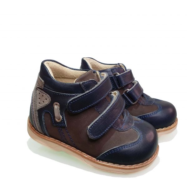 Ботинки Dr. Mymi темно-серые с синими вставками К3016.1