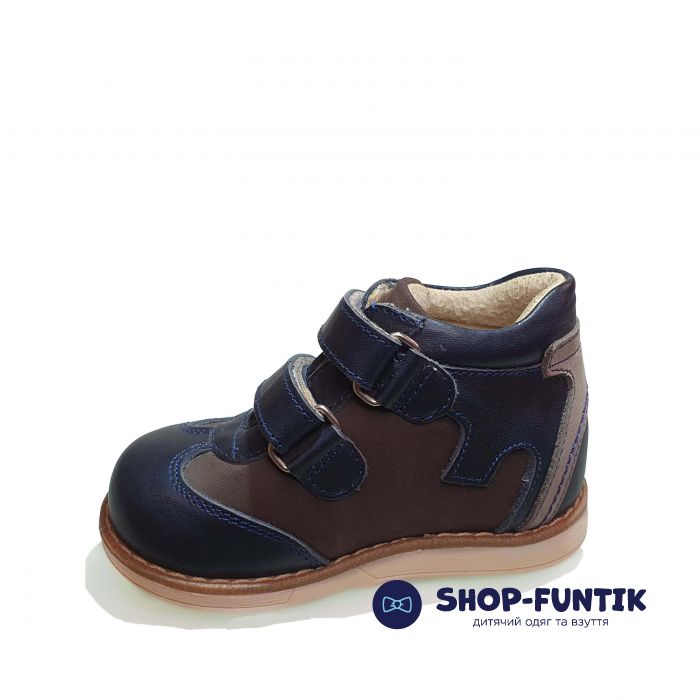 Ботинки Dr. Mymi темно-серые с синими вставками К3016.1