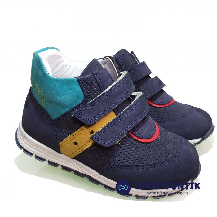 Кроссовки Panda темно-синие с цветными вставками  44