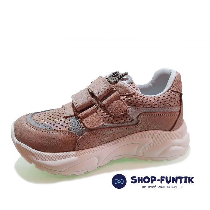 Кроссовки Panda пудрового оттенка на белой подошве