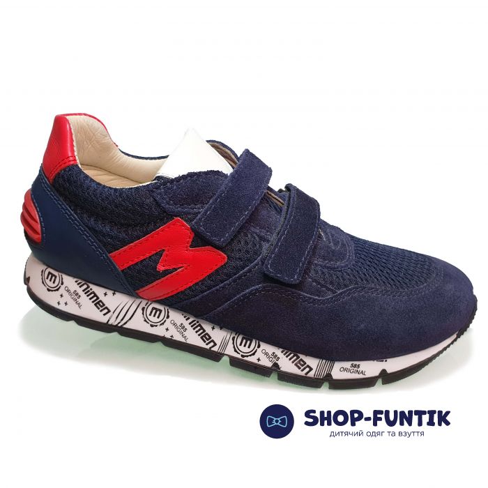 Кроссовки Minimen темно-синие с красными вставками 1482-14