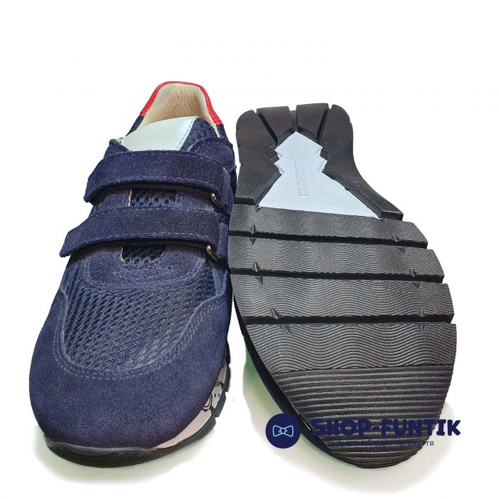 Кроссовки Minimen темно-синие с красными вставками 1482-14