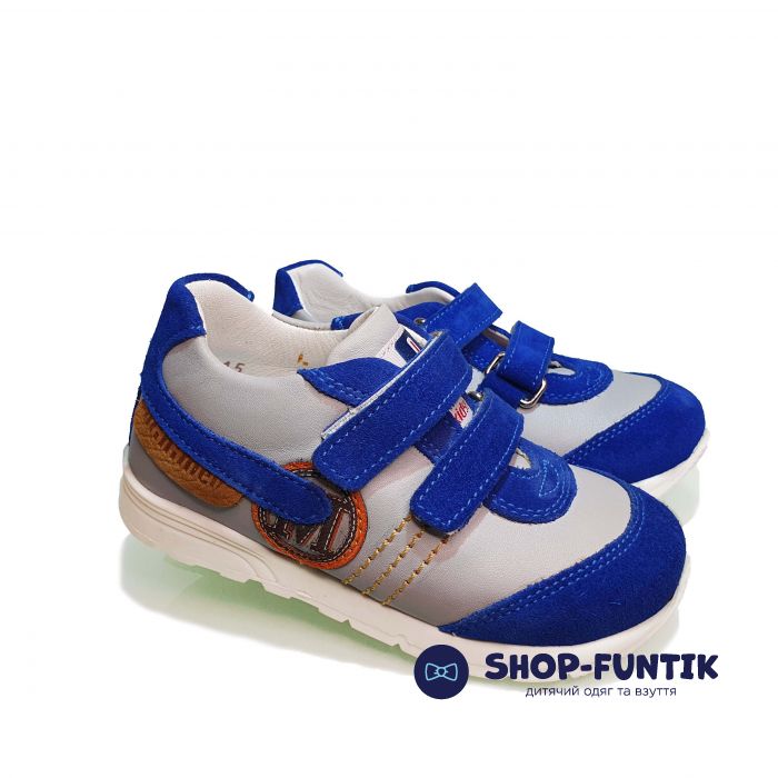 Кроссовки Minimen голубой с синими вставками 1311-12