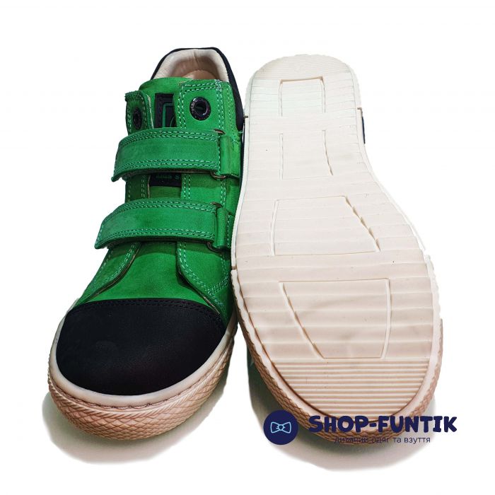 Кроссовки Minimen зеленые с черными вставками 92-5170-13-9А