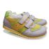 Кроссовки Minimen серые с желто-салатовыми вставками 740-14