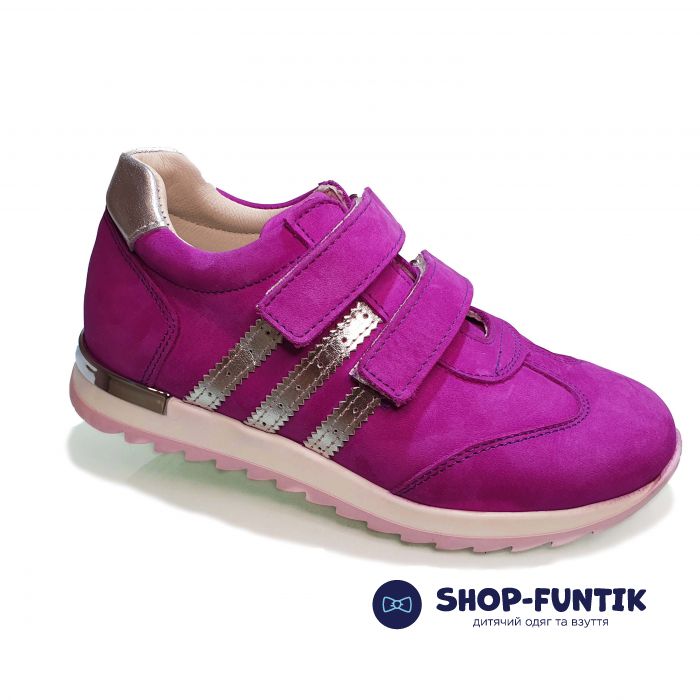 Кроссовки Dr. Mymi фиолетовые с серебристыми полосками
