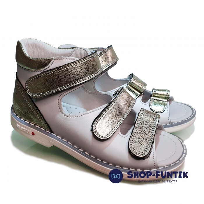 Сандалии Tunel белые на липучках 1853-5-1