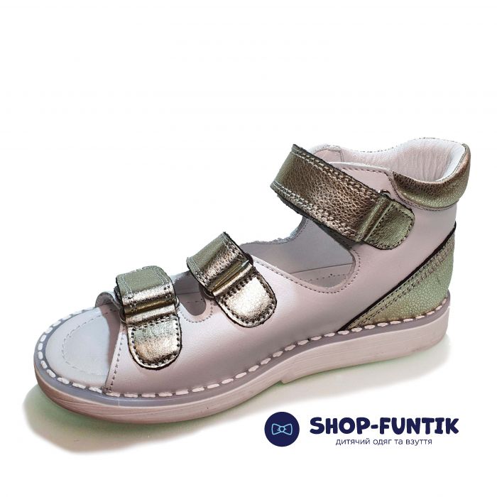 Сандалии Tunel белые на липучках 1853-5-1