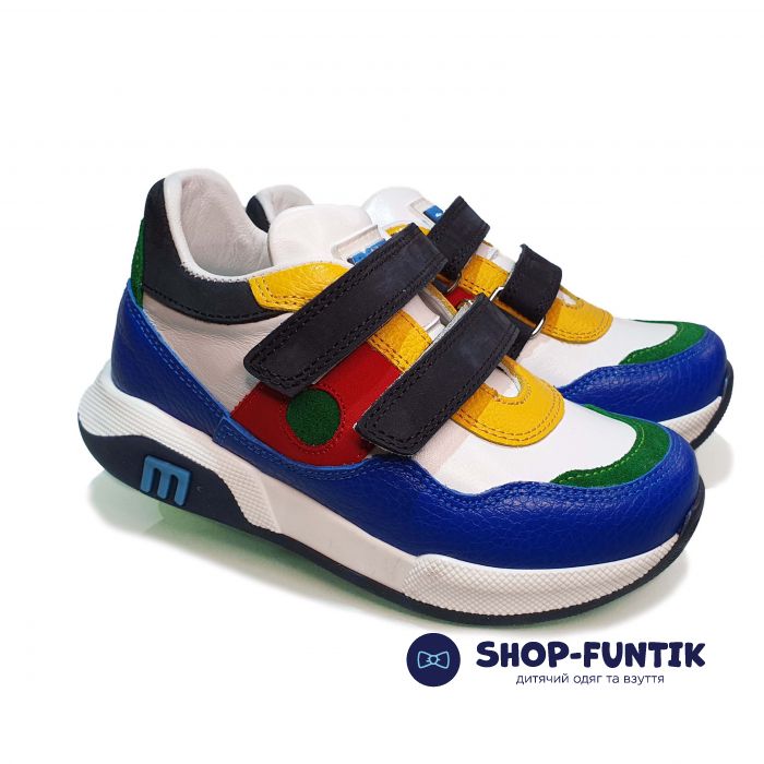 Кроссовки Мinimen разноцветные стильные из натуральной кожи 1846-13-20А-03