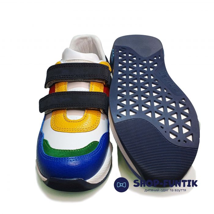 Кроссовки Мinimen разноцветные стильные из натуральной кожи 1846-13-20А-03