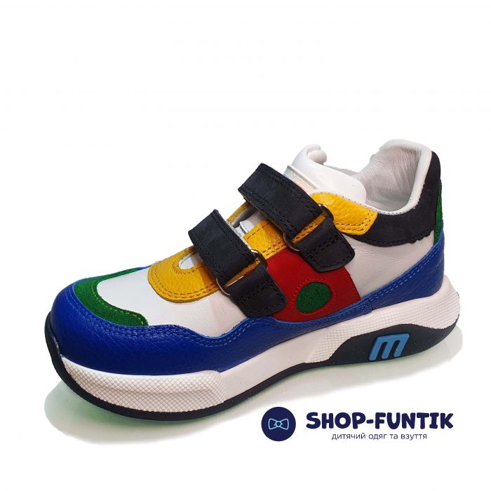 Кроссовки Мinimen разноцветные стильные из натуральной кожи 1846-13-20А-03