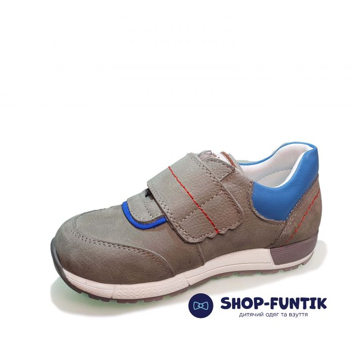 Кроссовки Tomini серые на широкой липучке1902