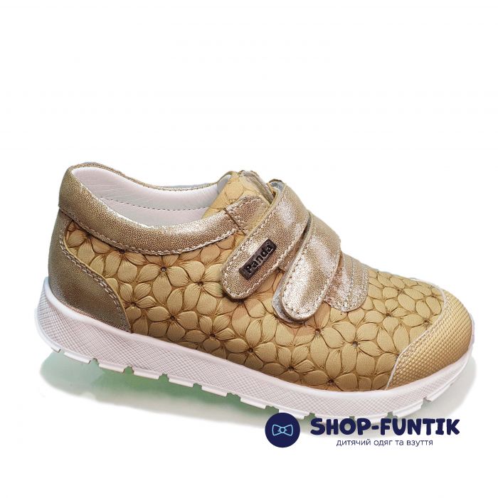 Кроссовки Panda желтые с цветочным оттиском 884