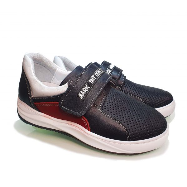 Кроссовки Tomini темно-синие на липучке 5212