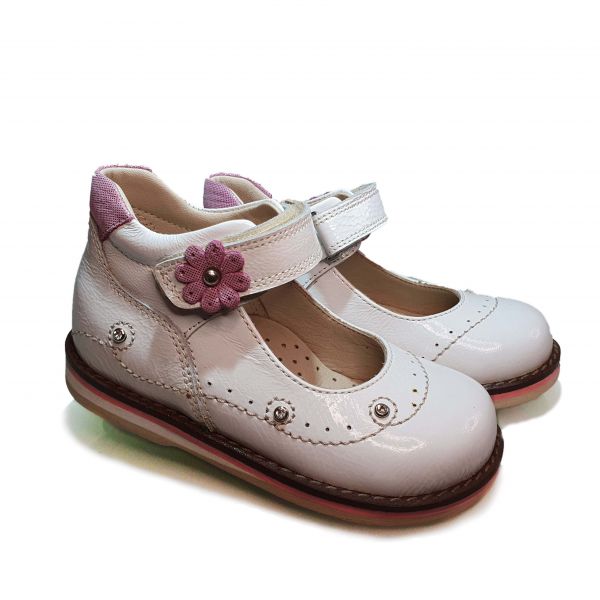 Туфли Dr. Mymi белые с застежкой липучка 1ТТ250119