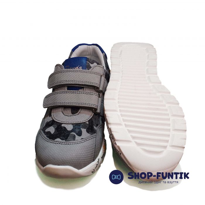 Кроссовки Panda cерые с камуфляжным принтом 08.03