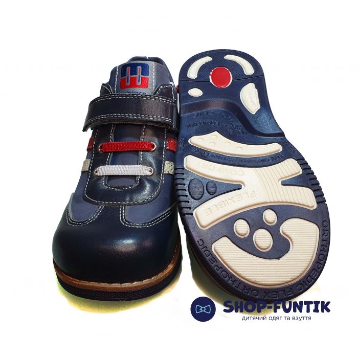 Ботинки Minimen темно-синие с цветными вставками СМ10-43